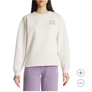 NWT PUMA Ladies' Fleece Crew in Tan